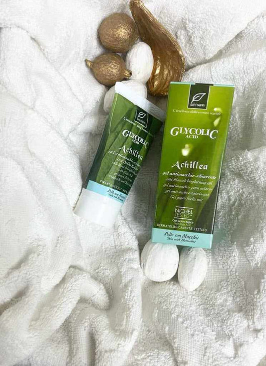 Dr Taffi Glycolic Acid Achillea gel for dark spot and blemishes and scars 50ml - Bahja Care