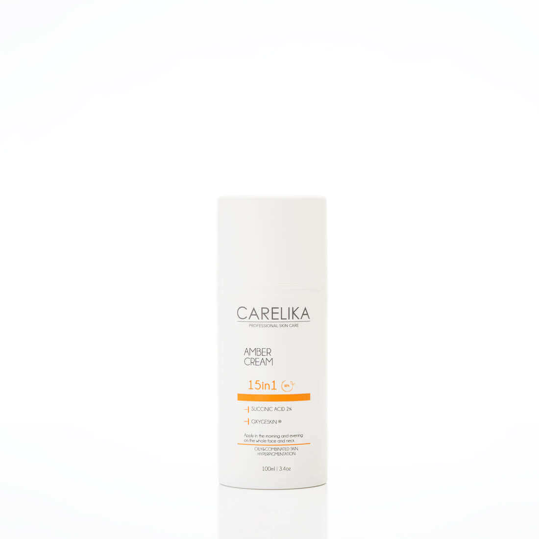 CARELIKA Amber Cream 15in1 with Succinic Acid 2% - 100 ml bottle 