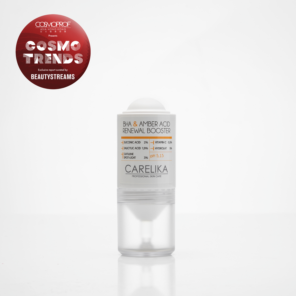Carelika BHA & Amber Acid Renewal Booster – front product packaging