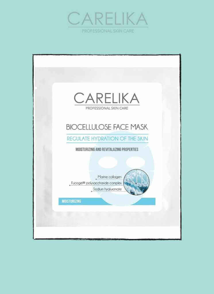 Carelika- biocellulose Moisturizing face mask 8 ml Cosmetics Anti-wrinkles and Anti-age