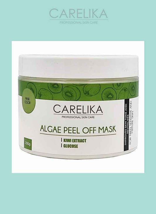 Carelika-Algae Peel Off Mask Kiwi Extract for Sensitive and Mature Skin 200 g Cosmetics Anti-wrinkles and Anti-age