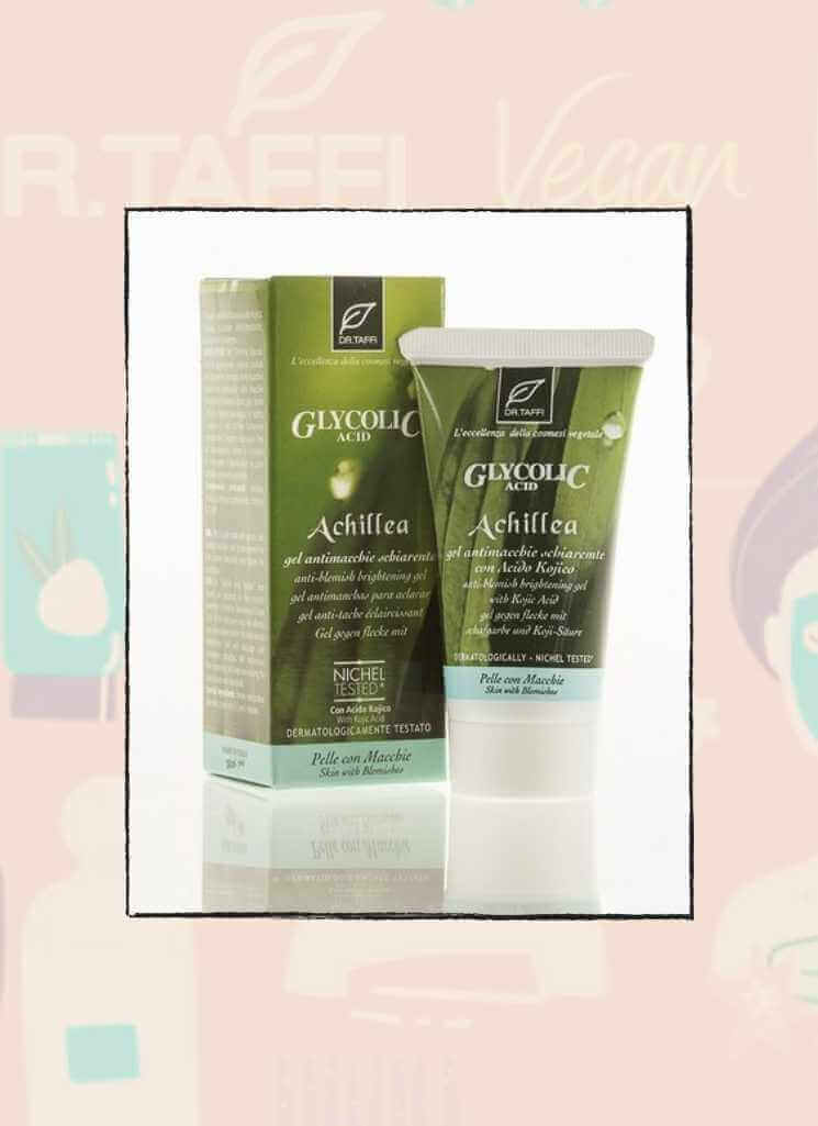 Dr Taffi Glycolic Acid Achillea gel for dark spot and blemishes and scars 50ml - Bahja Care 