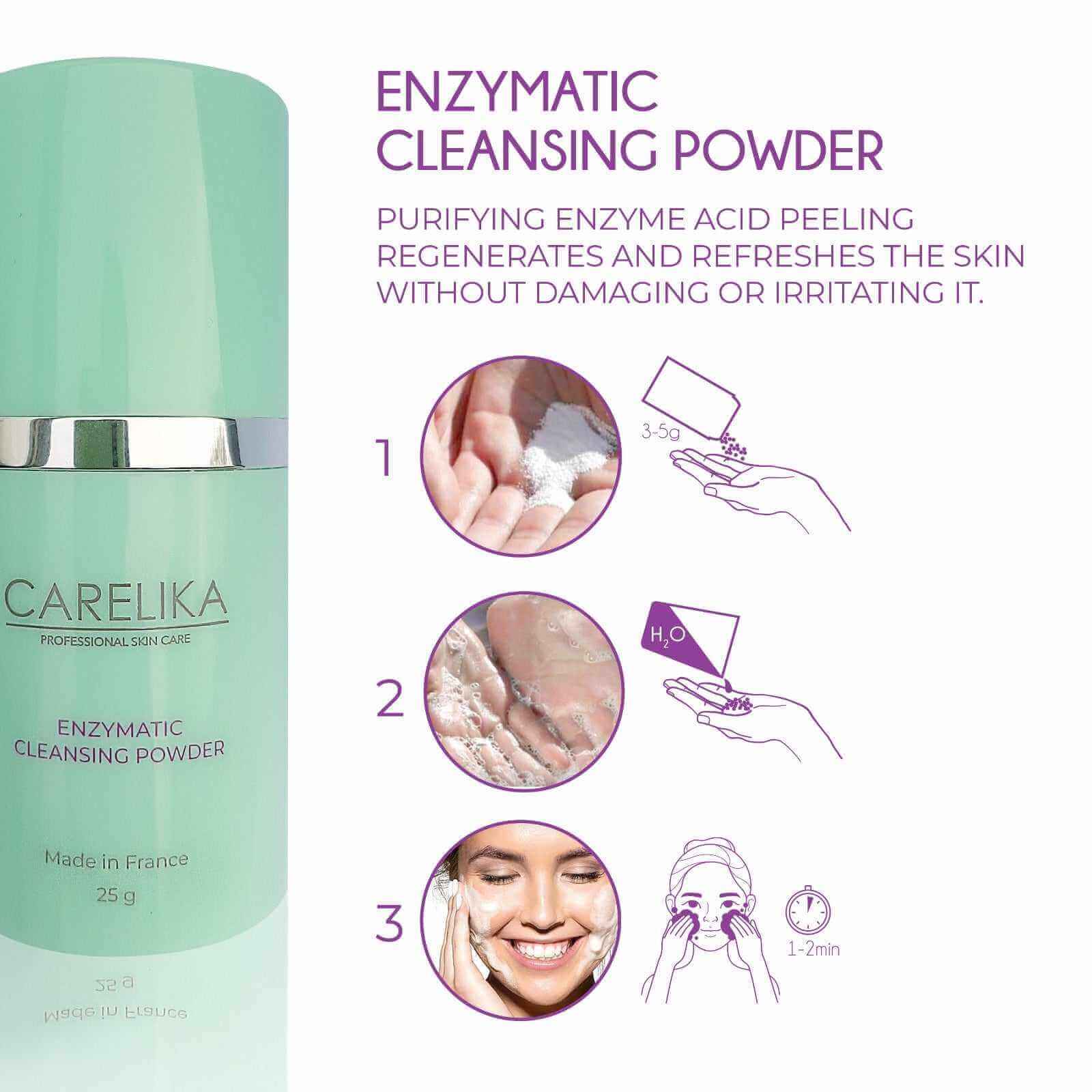 Carelika-Enzymatic Cleansing Powder 200 g Cosmetics Carelika