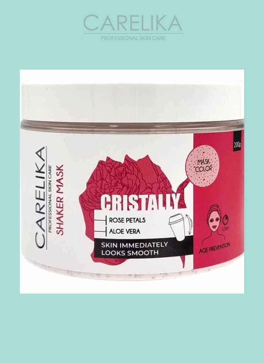 Carelika-Shaker Cristally Mask Rose Petals 200 g Cosmetics Anti-wrinkles and Anti-age