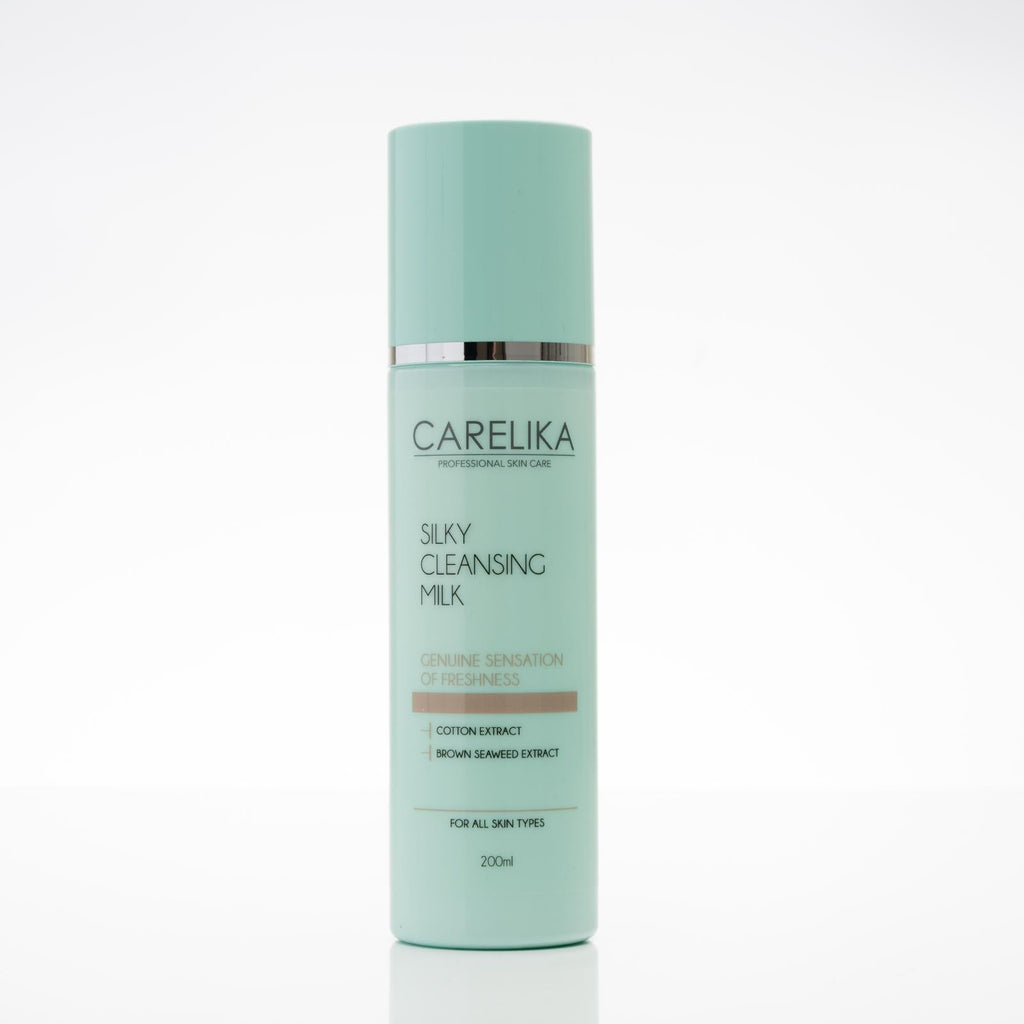 Carelika Silky Cleansing Milk 200ml - gentle cleanser for all skin types made in France