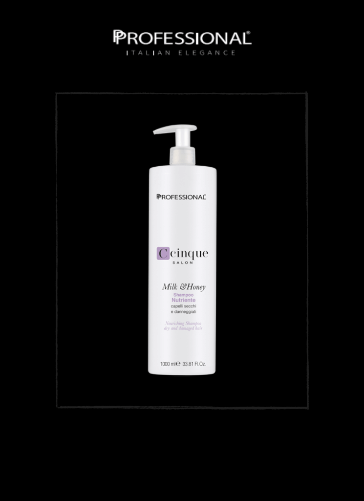 PROFESSIONAL C5 MILK&HONEY NOURISHING SHAMPOO 1000 ML - Bahja Care 
