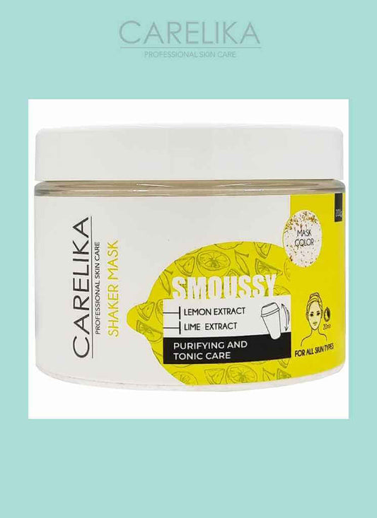 Carelika-Shaker Smoussy Mask Lemon-Lime for All Skin Types 200 g Cosmetics Carelika