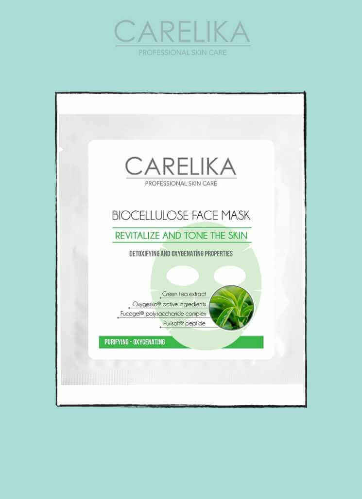 CARELIKA- Purifying oxygenating biocellulose face mask 8 ml - Bahja Care 