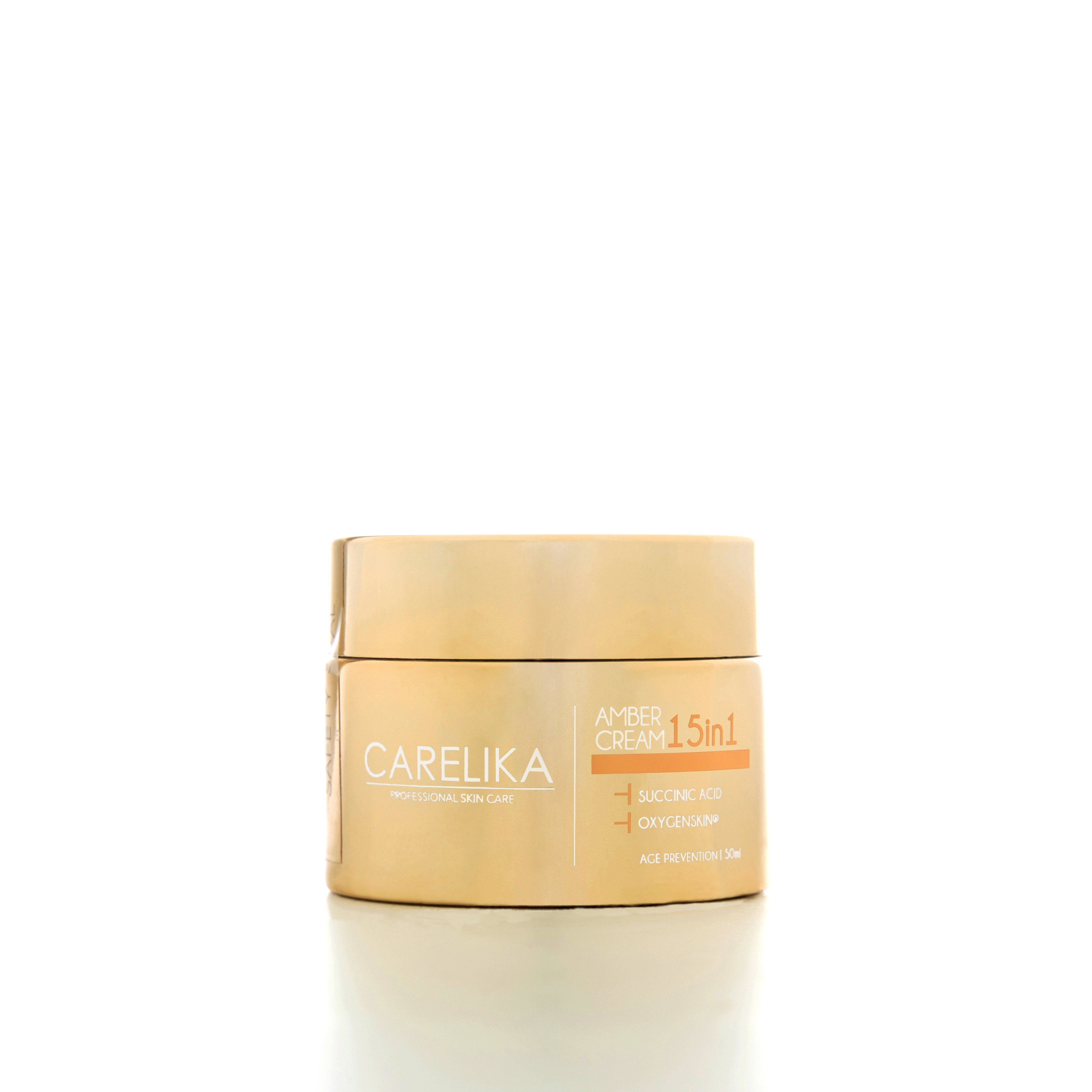CARELIKA Amber Cream 15in1 Succinic Acid (with Succinic Acid 2%) 50 ml - Bahja Care 