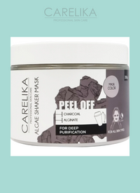 Carelika-Shaker Peel Off Mask Charcoal, Pollution Control 200 g