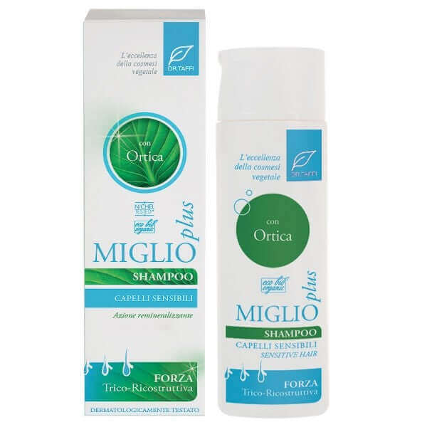 Dr Taffi Nettle and millet shampoo for sensitive hair 200ml - Bahja Care 