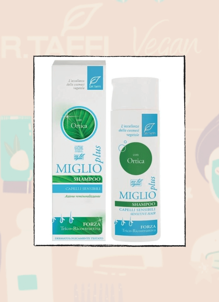 Dr Taffi Nettle and millet shampoo for sensitive hair 200ml - Bahja Care 