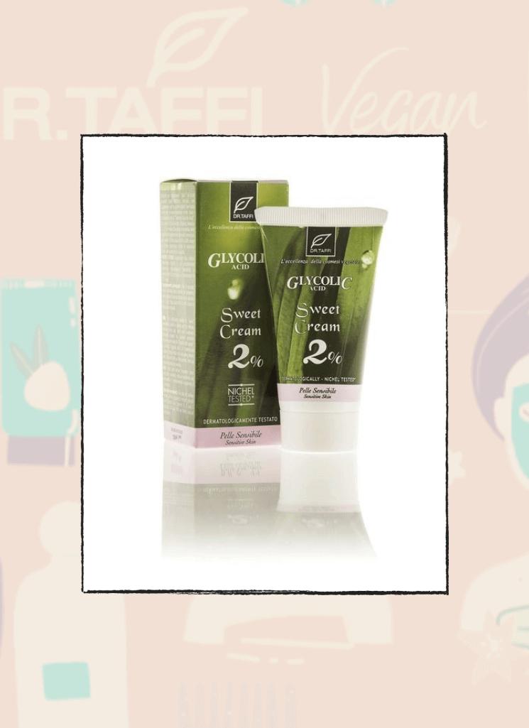 Dr Taffi Organic Glycolic Acid Sweet Cream 2% For Sensitive Skin (50ml) - Bahja Care 