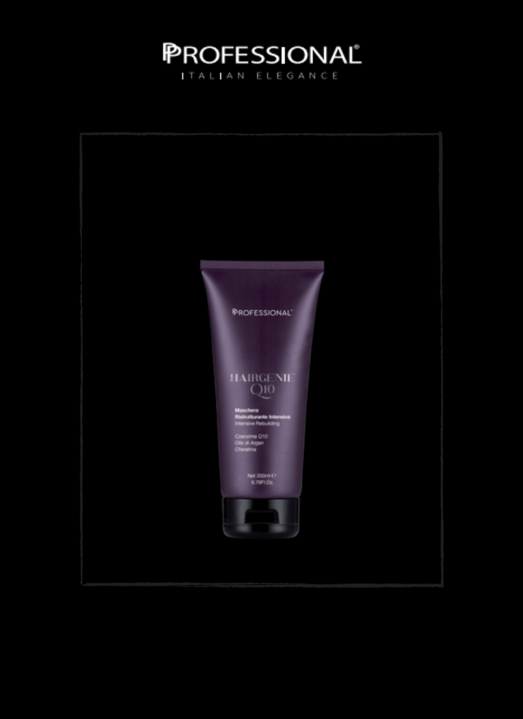 PROFESSIONAL HAIRGENIE Q10 RESTRUCTURING MASK 500 ML - Bahja Care 