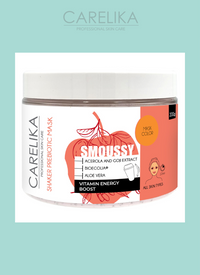 Carelika-Shaker Prebiotic Smoussy Mask Acerola and Goji - تعزيز طاقة فيتامين لجميع أنواع البشرة 200 جم